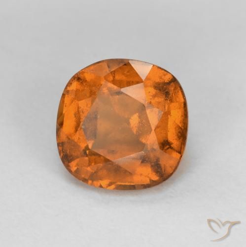 Granato hessonite Arancio Medio naturale da 1.23 ct, Cuscino, VS-SI