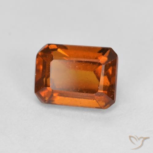Granato hessonite Arancione scuro naturale da 1.60 ct, Ottagonale / Taglio smeraldo, VS