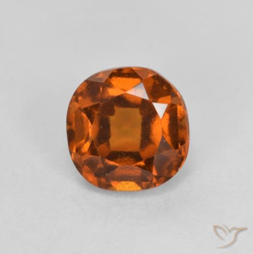 Granato hessonite Arancione scuro naturale da 1.42 ct, Cuscino, VS