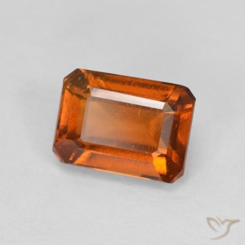 Granato hessonite Arancione Ambra naturale da 1.50 ct, Ottagonale / Taglio smeraldo, VS