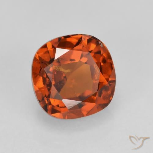 Granato hessonite Arancione scuro naturale da 1.46 ct, Cuscino, VS-SI
