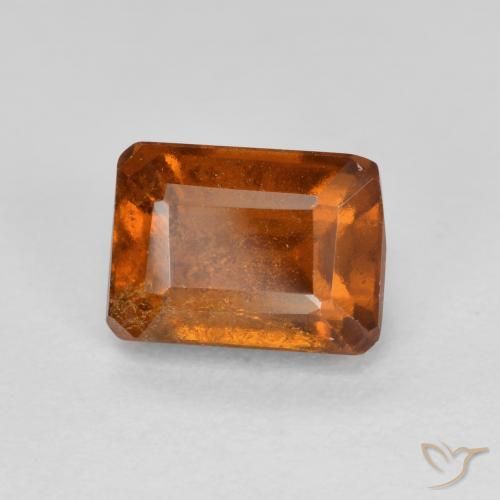 Granato hessonite Arancione scuro naturale da 1.61 ct, Ottagonale / Taglio smeraldo, VS-SI