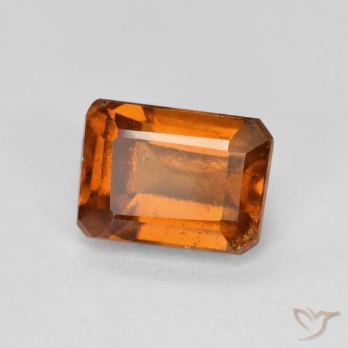 Granato hessonite Arancione Ambra naturale da 1.46 ct, Ottagonale / Taglio smeraldo, VS-SI