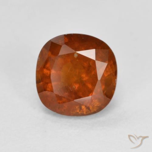 Granato hessonite Arancione scuro naturale da 1.24 ct, Cuscino, VS-SI