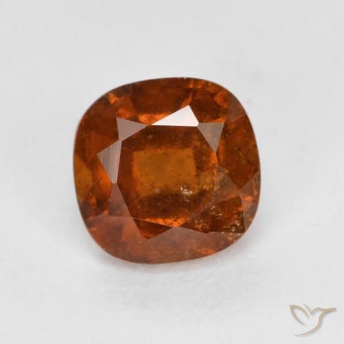 Granato hessonite Arancione scuro naturale da 1.34 ct, Cuscino, VS-SI