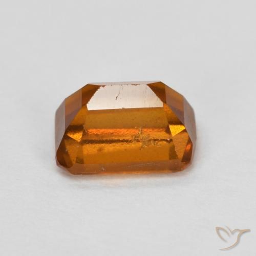 Granato hessonite Arancio medio-scuro naturale da 1.43 ct, Ottagonale / Taglio smeraldo, VS-SI