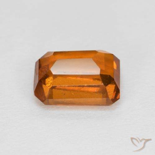 Granato hessonite Arancio giallastro naturale da 1.48 ct, Ottagonale / Taglio smeraldo, VS