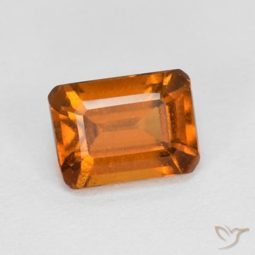 Granato hessonite Arancio Medio naturale da 1.44 ct, Ottagonale / Taglio smeraldo, VS