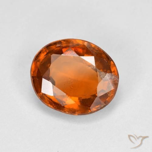 Granato hessonite Arancio medio-scuro naturale da 2.45 ct, Ovale, VVS-VS