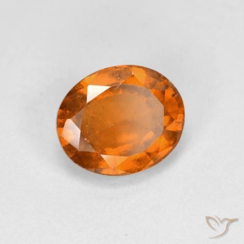 Granato hessonite Arancio Medio naturale da 1.89 ct, Ovale, VS