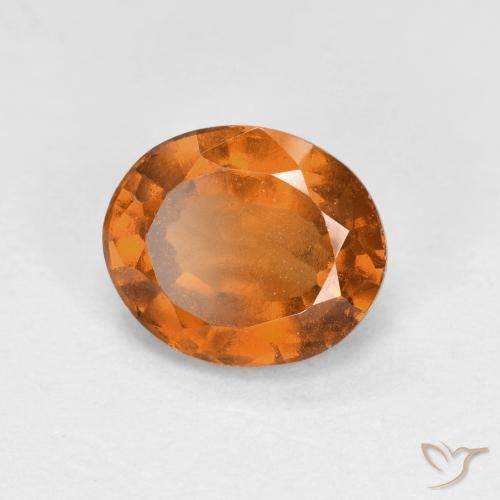 Granato hessonite Arancione scuro naturale da 2.07 ct, Ovale, VS