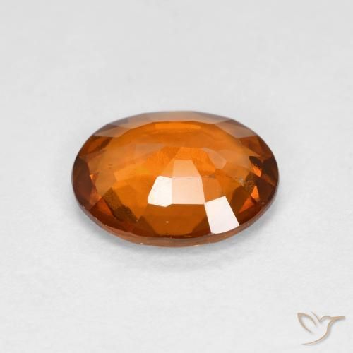 Granato hessonite Arancio Medio naturale da 1.56 ct, Ovale, VS
