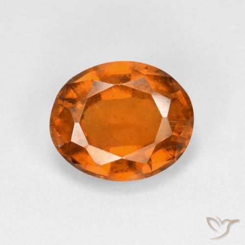 2.48ct Naturale Arancio medio-scuro Granato hessonite, Ovale, VS