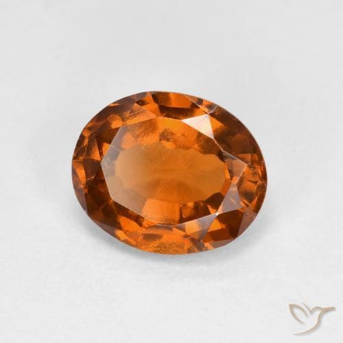 Granato hessonite Arancio medio-scuro naturale da 1.56 ct, Ovale, VS