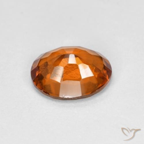 Granato hessonite Arancio medio-scuro naturale da 1.56 ct, Ovale, VS