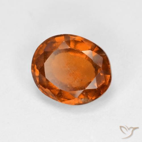 Granato hessonite Arancione rossastra naturale da 2.01 ct, Ovale, VS