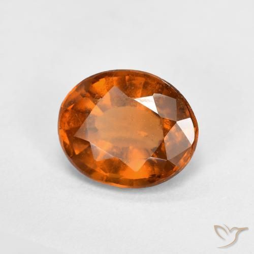 Granato hessonite Arancio medio-scuro naturale da 1.48 ct, Ovale, VS
