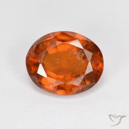 2.83ct Naturale Arancione Ambra Granato hessonite, Ovale, VS-SI