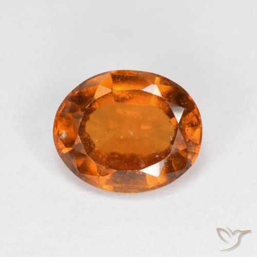 1.94ct Naturale Arancio medio-scuro Granato hessonite, Ovale, VS-SI