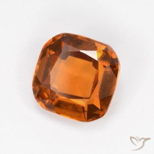 Granato hessonite Arancio medio-scuro naturale da 1.69 ct, Cuscino, VVS-VS