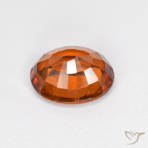 Granato hessonite Arancione scuro naturale da 1.62 ct, Ovale, VS