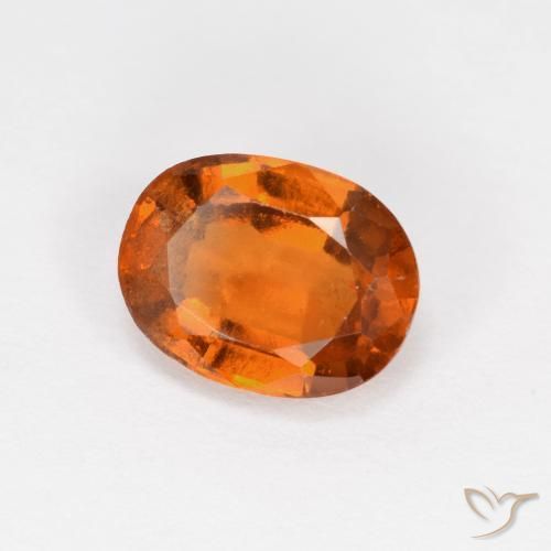 Granato hessonite Arancio medio-scuro naturale da 1.66 ct, Ovale, VS