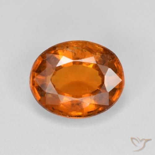 2.60ct Naturale Arancio Medio Granato hessonite, Ovale, VS-SI