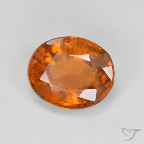 Granato hessonite Arancio Medio naturale da 2.60 ct, Ovale, VS-SI
