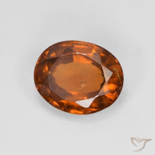 Granato hessonite Arancio medio-scuro naturale da 2.25 ct, Ovale, VS-SI