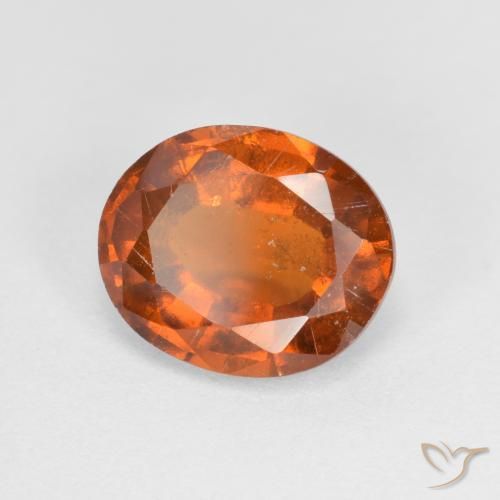 Granato hessonite Arancio Medio naturale da 2.54 ct, Ovale, VS-SI