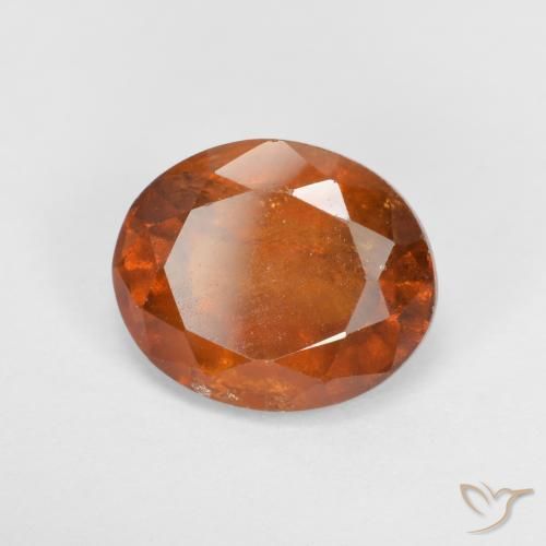 Granato hessonite Arancione rossastra naturale da 2.54 ct, Ovale, VS-SI