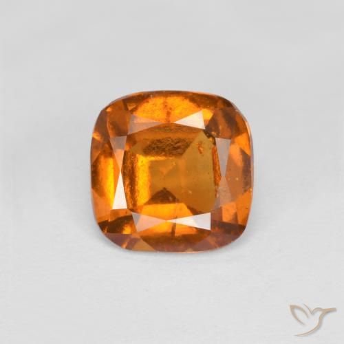 1.40ct Naturale Arancio Medio Granato hessonite, Cuscino, VS-SI