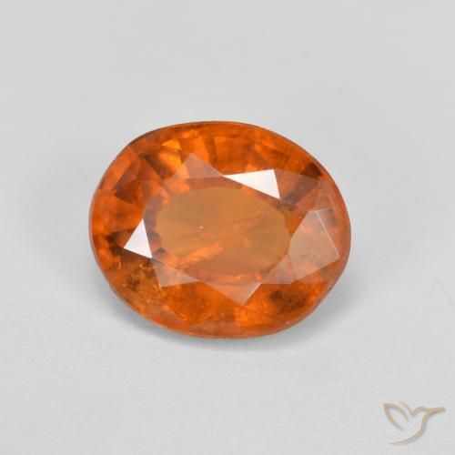 Granato hessonite Arancione scuro naturale da 2.10 ct, Ovale, VS-SI