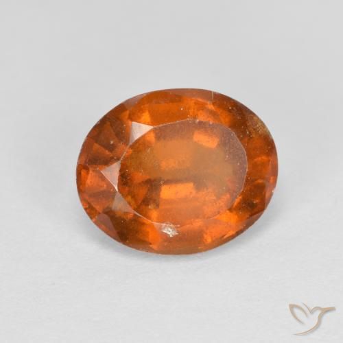 2.27ct Naturale Arancio Medio Granato hessonite, Ovale, VS-SI