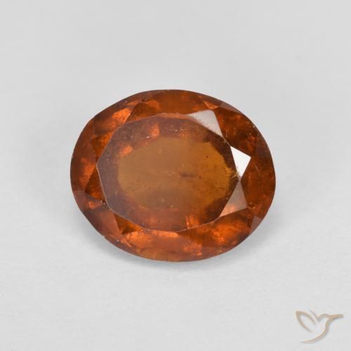 Granato hessonite Arancione Ambra naturale da 2.19 ct, Ovale, VS-SI