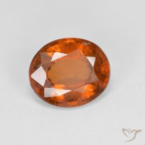 Granato hessonite Arancione Ambra naturale da 1.93 ct, Ovale, VS-SI
