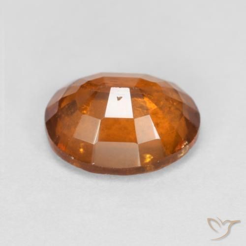 Granato hessonite Arancione scuro naturale da 1.66 ct, Ovale, VS-SI