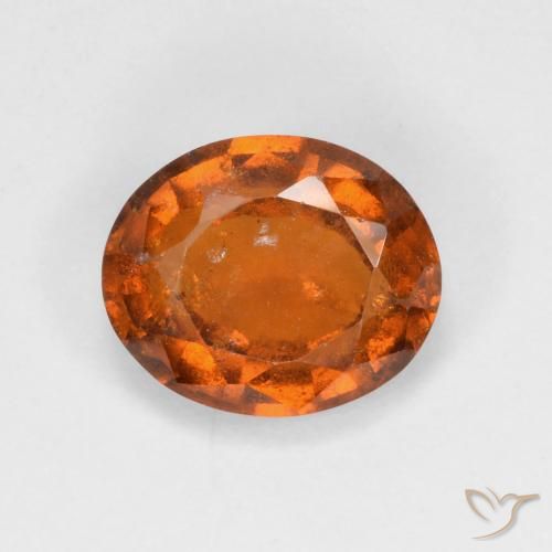 2.93ct Naturale Arancio medio-scuro Granato hessonite, Ovale, VS-SI