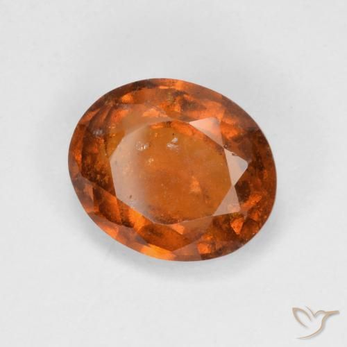 Granato hessonite Arancio medio-scuro naturale da 2.93 ct, Ovale, VS-SI