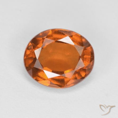 1.82ct Naturale Arancione scuro Granato hessonite, Ovale, VS