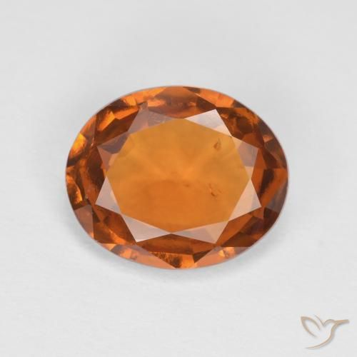 2.08ct Naturale Arancio giallastro Granato hessonite, Ovale, VS