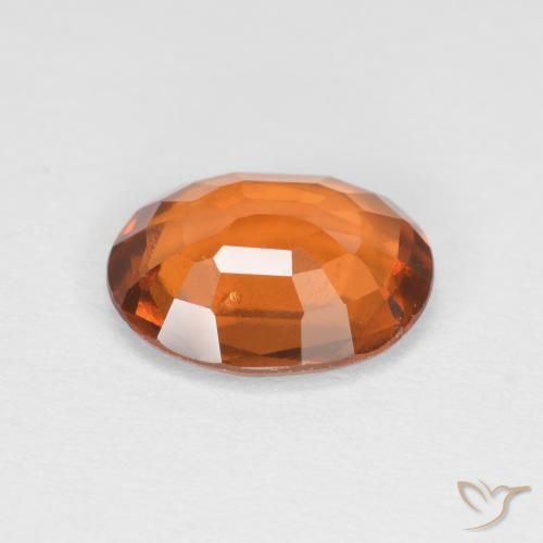 Granato hessonite Arancione rossastra naturale da 1.89 ct, Ovale, VS