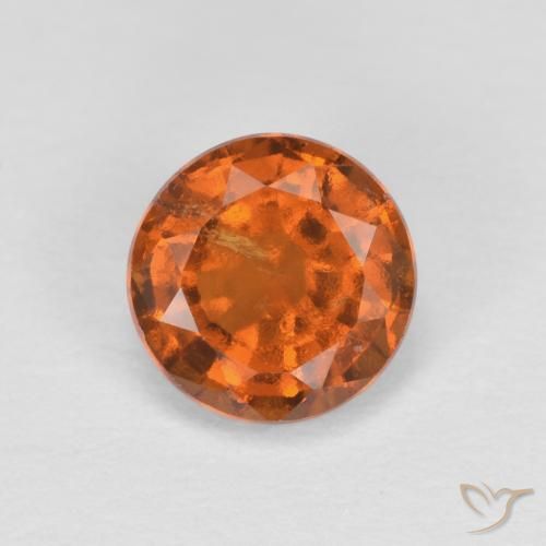 Granato hessonite Arancio medio-scuro naturale da 0.95 ct, Rotondo, VS