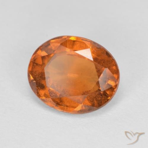 Granato hessonite Arancio Medio naturale da 2.05 ct, Ovale, VS
