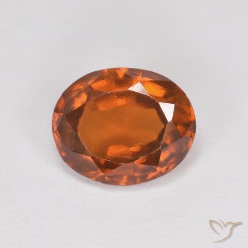 Granato hessonite Arancione Ambra naturale da 1.57 ct, Ovale, VS