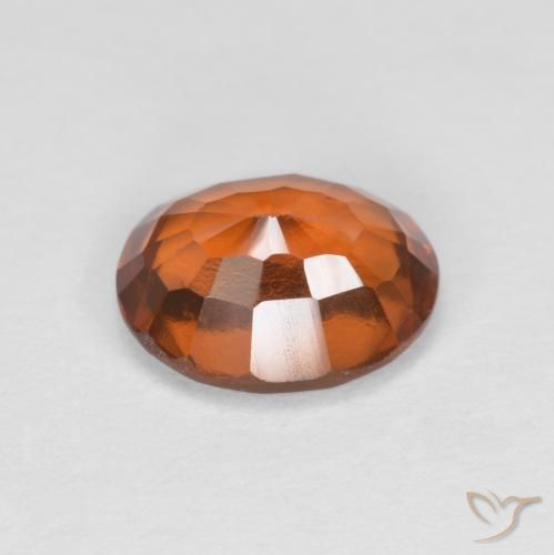 Granato hessonite Arancione Ambra naturale da 1.57 ct, Ovale, VS