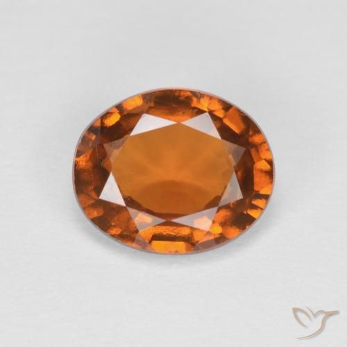 1.42ct Naturale Arancio Medio Granato hessonite, Ovale, VS