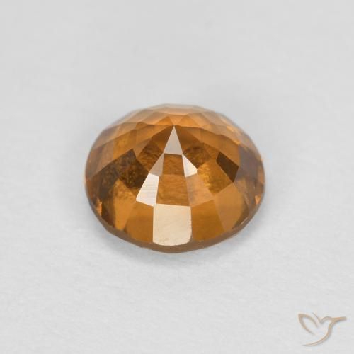 Granato hessonite Arancio Medio naturale da 0.97 ct, Rotondo, VS