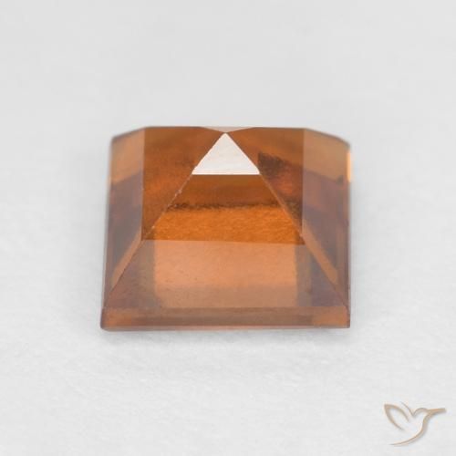 Granato hessonite Arancione scuro naturale da 1.47 ct, Quadrato, VS