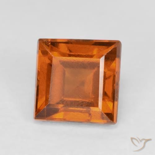Granato hessonite Arancio giallastro naturale da 1.49 ct, Quadrato, VS